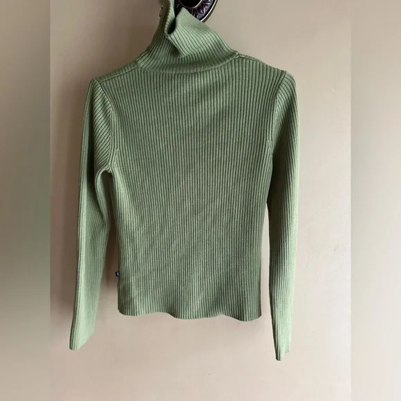 Twik Green Ribbed Zip Cardigan - Picture 2 of 11